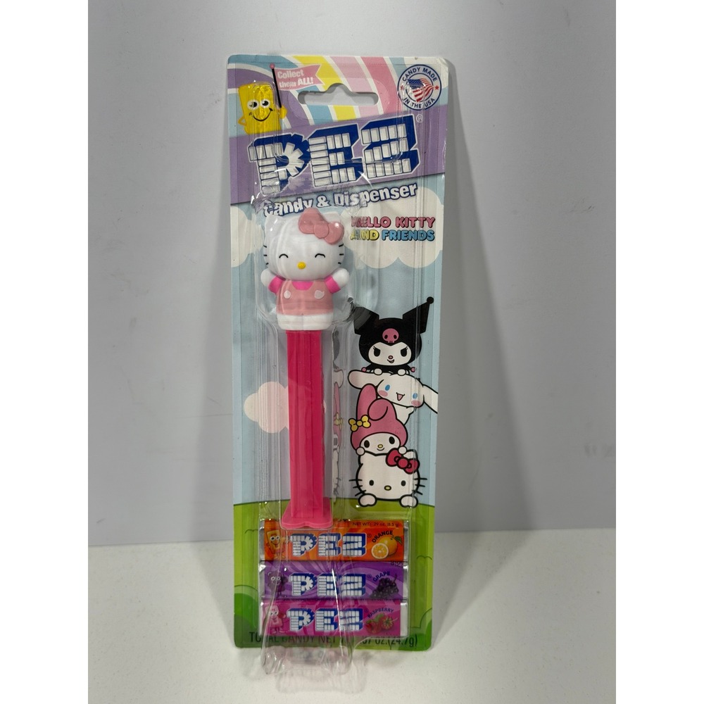 Hello Kitty PEZ Candy Dispenser Sanrio Friends Pink New in Package with Candy